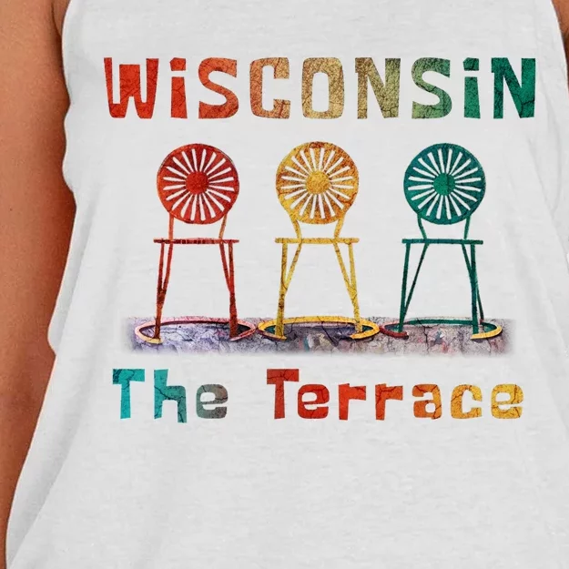 “The Terrace” Wisconsin Women's Knotted Racerback Tank