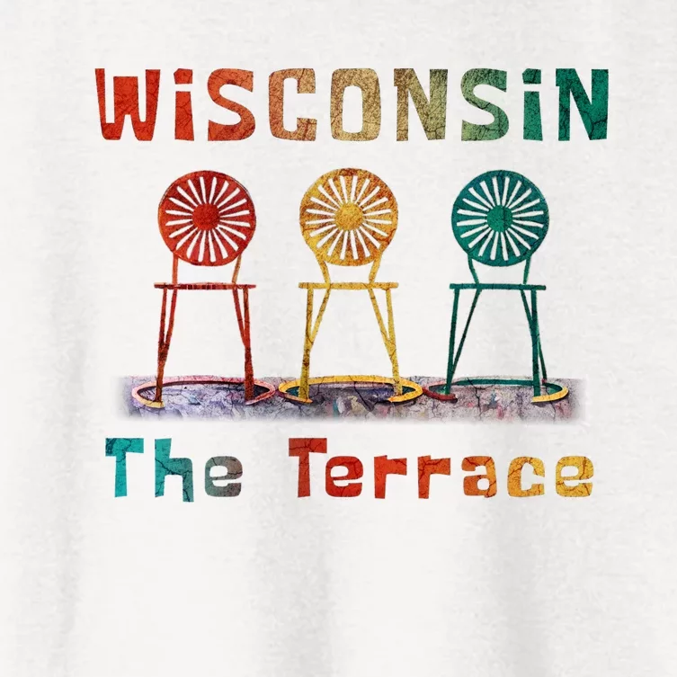 “The Terrace” Wisconsin Women's Crop Top Tee