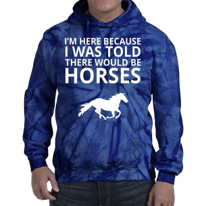 Told There Would Be Horses Tie Dye Hoodie