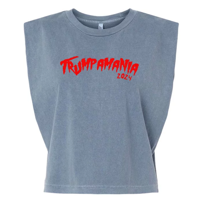 Trumpamania Trump Wrestling Mem Trumpamania Garment-Dyed Women's Muscle Tee