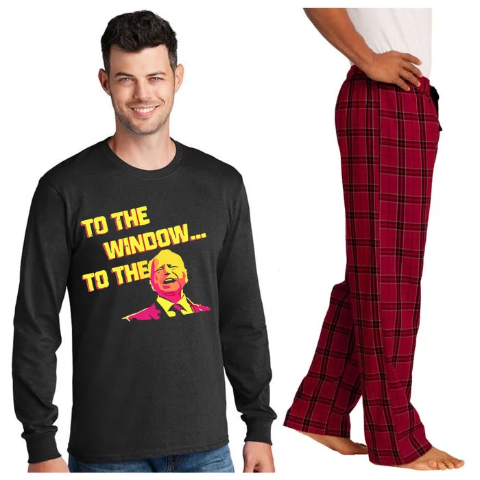 To The Window To The Walz Kamalaharris 2024 Long Sleeve Pajama Set