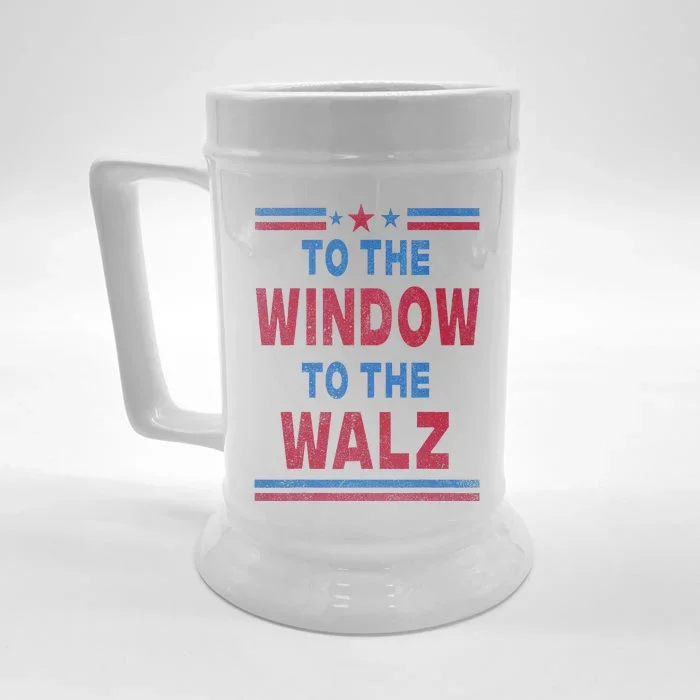 To The Window To The Walz Harris Walz 2024 Front & Back Beer Stein