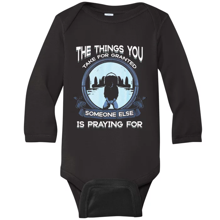 The Things You Take For Granted Someone pi day Baby Long Sleeve Bodysuit