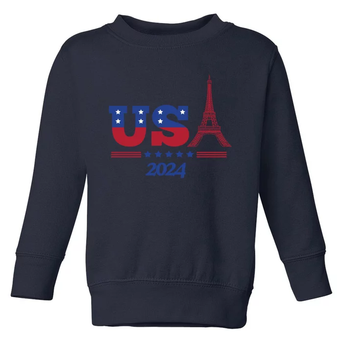 Team Us 2024 Paris Sport Games Toddler Sweatshirt