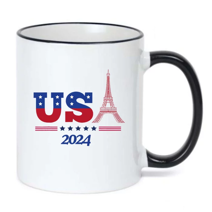 T.E.A.M U.S.A 2024 Paris Sport Games Black Color Changing Mug