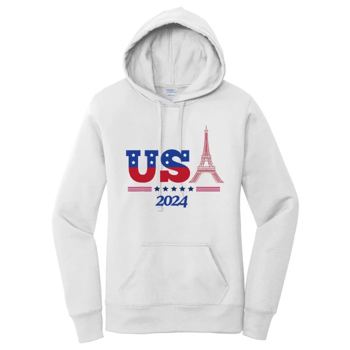 T.E.A.M U.S.A 2024 Paris Sport Games Women's Pullover Hoodie