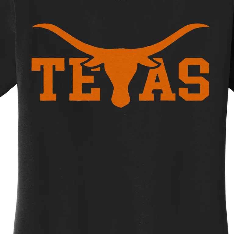 Texas USA Bull American Font Women's T-Shirt