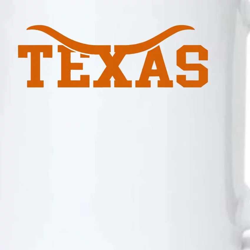 Texas USA Bull American Font Black Color Changing Mug