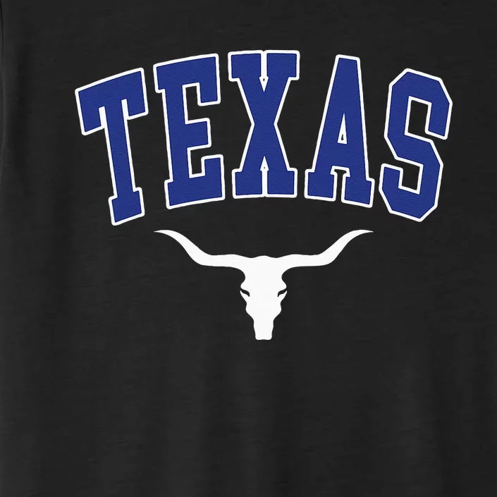 Texas USA Bull America Font ChromaSoft Performance T-Shirt