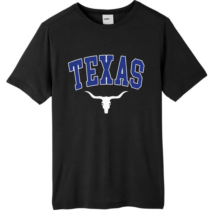 Texas USA Bull America Font ChromaSoft Performance T-Shirt