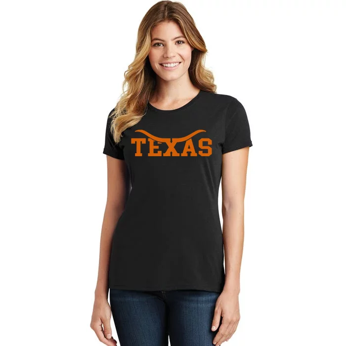 Texas USA Bull American Font Women's T-Shirt