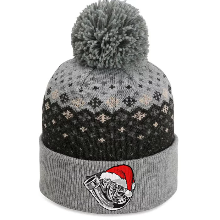 Turbo Ugly Christmas Car Enthusiast Racing Drifting Matching Cute Gift The Baniff Cuffed Pom Beanie