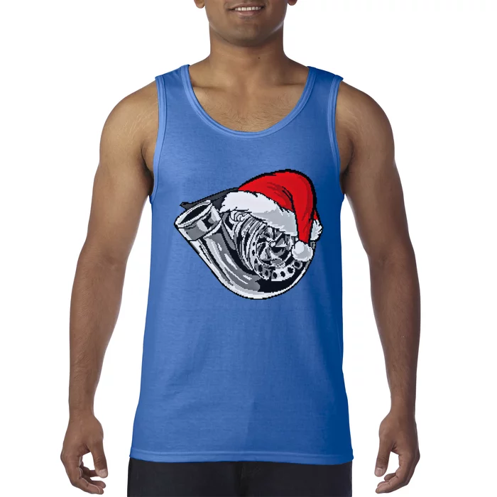 Turbo Ugly Christmas Car Enthusiast Racing Drifting Matching Cute Gift Tank Top