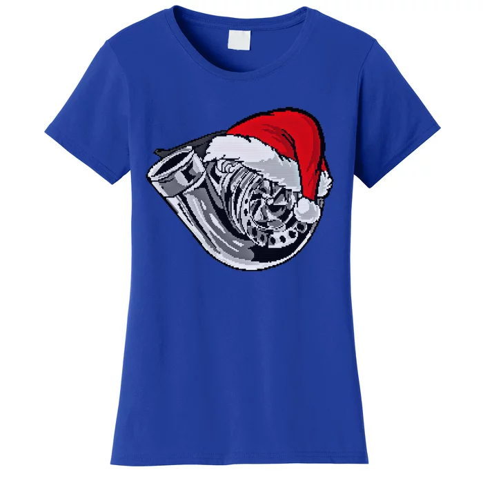 Turbo Ugly Christmas Car Enthusiast Racing Drifting Matching Cute Gift Women's T-Shirt