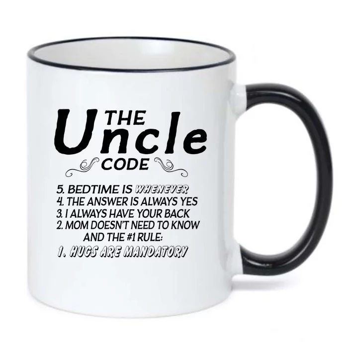 The Uncle Code Black Color Changing Mug