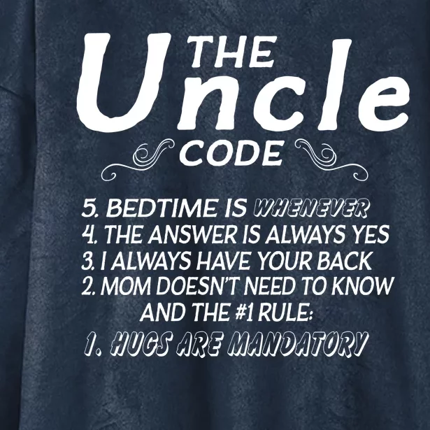 The Uncle Code Hooded Wearable Blanket