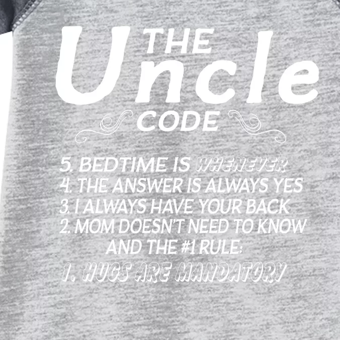 The Uncle Code Infant Baby Jersey Bodysuit