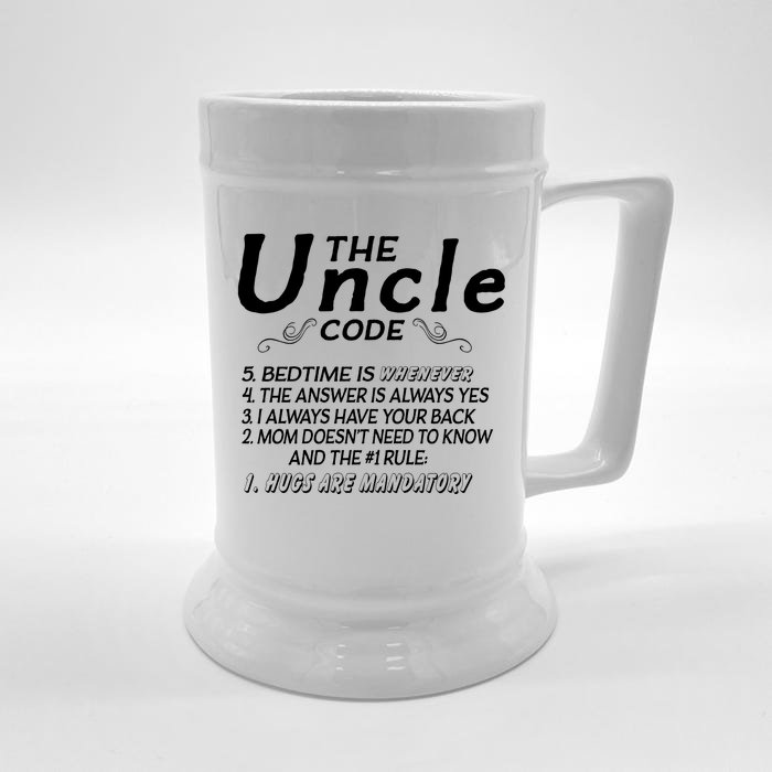 The Uncle Code Front & Back Beer Stein