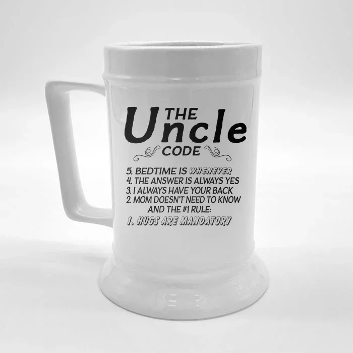 The Uncle Code Front & Back Beer Stein