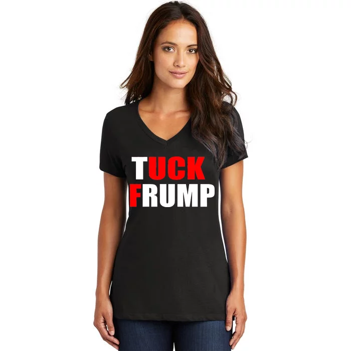 Tuck Frump Anti Trump Women's V-Neck T-Shirt