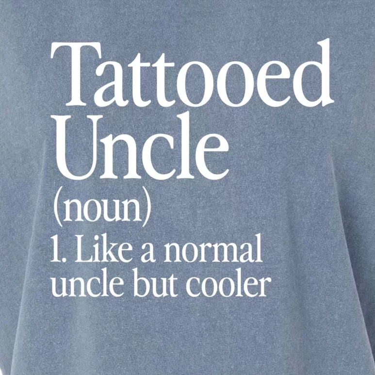 Tattooed Uncle Definition Tattoo Retro Aesthetic Family Garment-Dyed Women's Muscle Tee