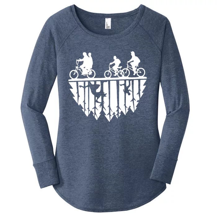 The Upside Down World Women's Perfect Tri Tunic Long Sleeve Shirt