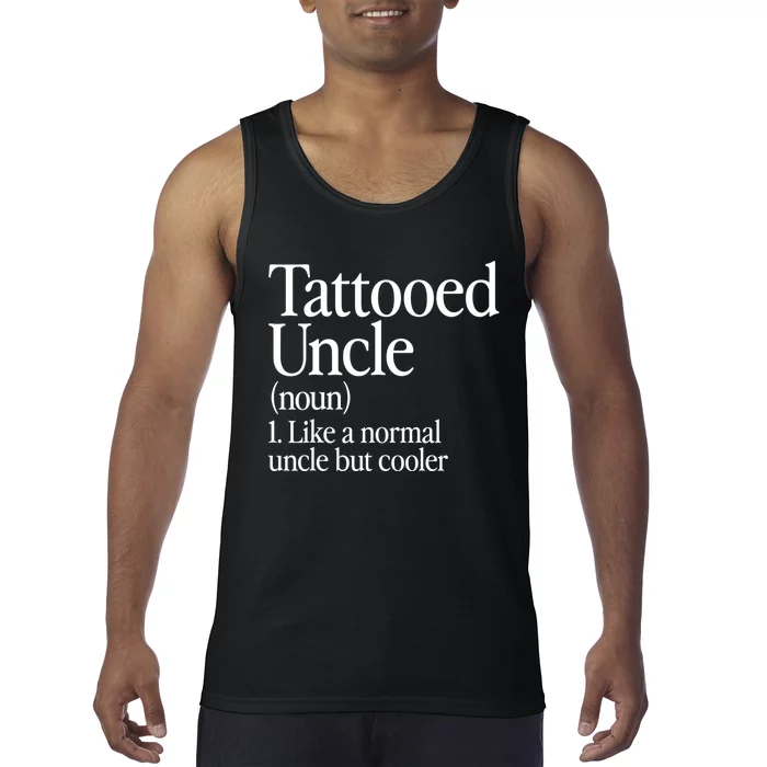 Tattooed Uncle Definition Tattoo Retro Aesthetic Family Tank Top