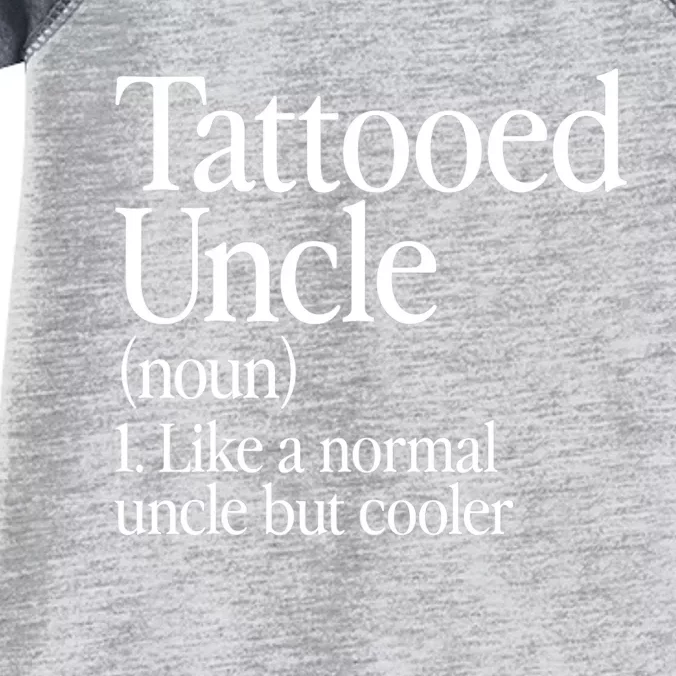 Tattooed Uncle Definition Tattoo Retro Aesthetic Family Infant Baby Jersey Bodysuit