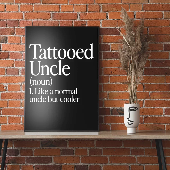 Tattooed Uncle Definition Tattoo Retro Aesthetic Family Poster