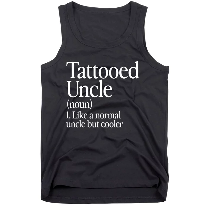 Tattooed Uncle Definition Tattoo Retro Aesthetic Family Tank Top