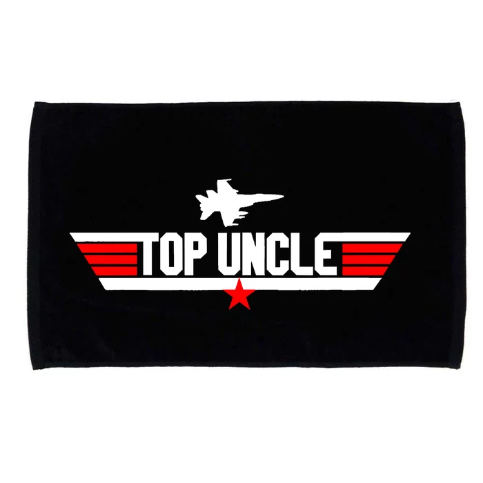 Top Uncle Funny Fathers Day Uncle Gifts Microfiber Hand Towel