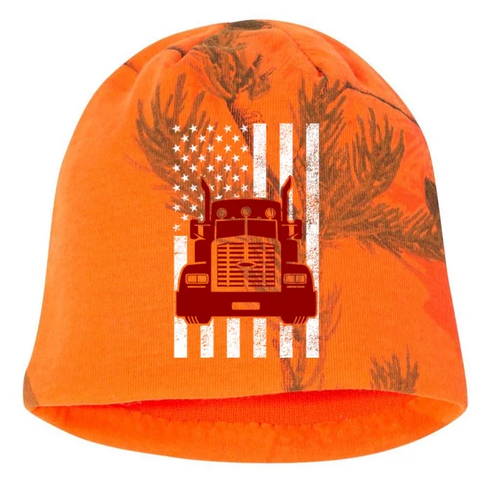 American Trucker USA Flag Kati - Camo Knit Beanie