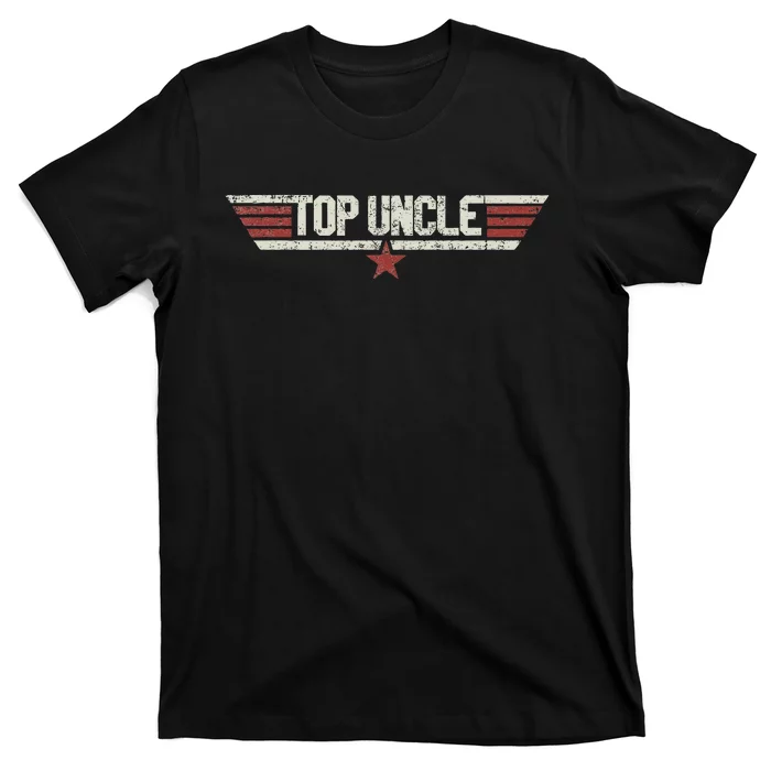 Top Uncle Funny Vintage 80's Gift Uncle 80s 1980 T-Shirt