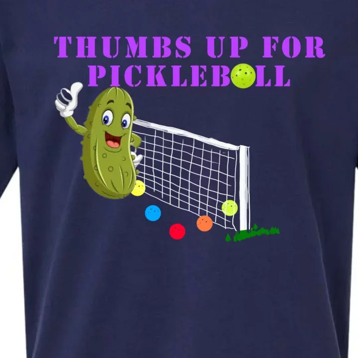 Thumbs Up For Pickleball! Gift Sueded Cloud Jersey T-Shirt