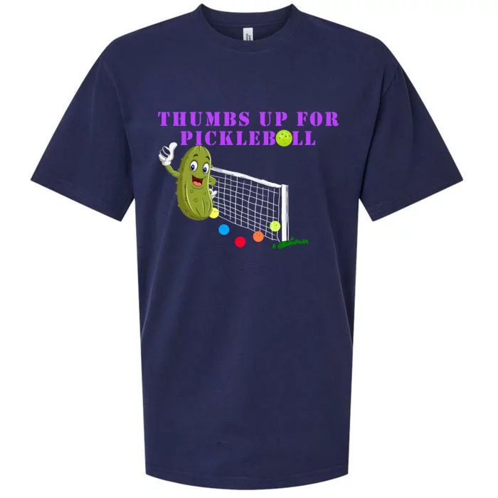 Thumbs Up For Pickleball! Gift Sueded Cloud Jersey T-Shirt