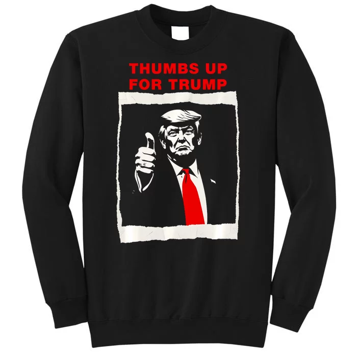 Thumbs Up For Trump Republican Maga Trump Supporter Trump Sweatshirt