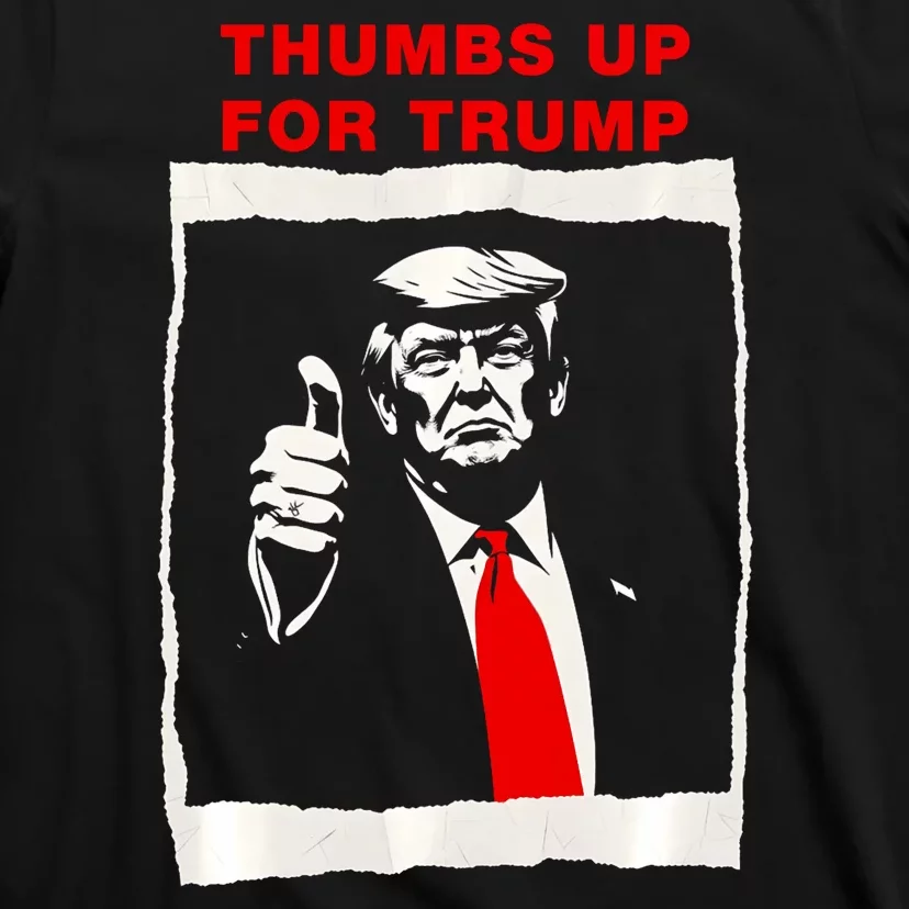 Thumbs Up For Trump Republican Maga Trump Supporter Trump T-Shirt