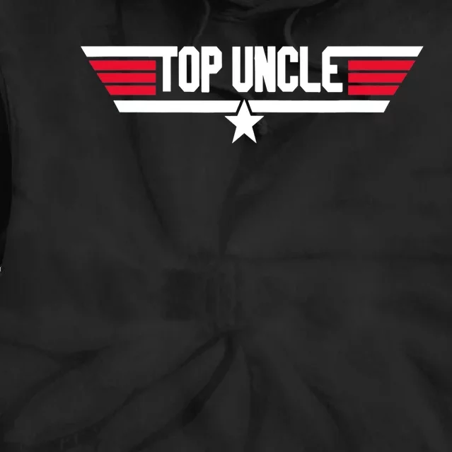 Top Uncle Funny Uncle 80s Father's Day Gift Tie Dye Hoodie