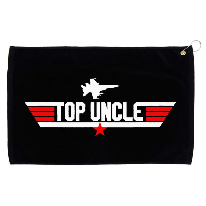 Top Uncle Funny Father's Day Uncle Gifts Grommeted Golf Towel