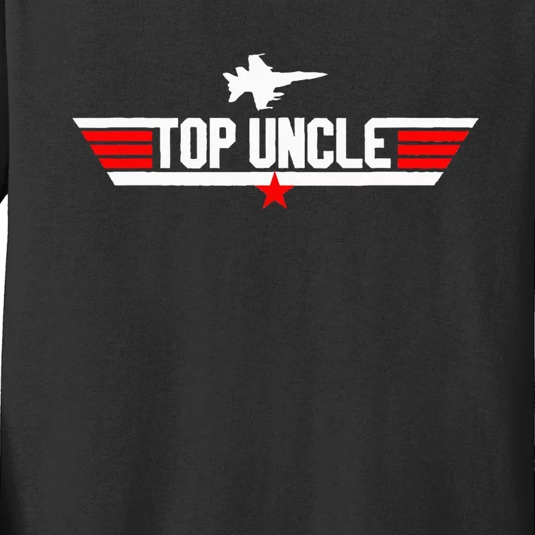 Top Uncle Funny Father's Day Uncle Gifts Kids Long Sleeve Shirt