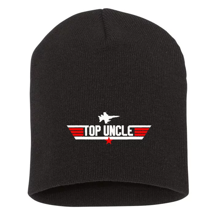 Top Uncle Funny Father's Day Uncle Gifts Short Acrylic Beanie