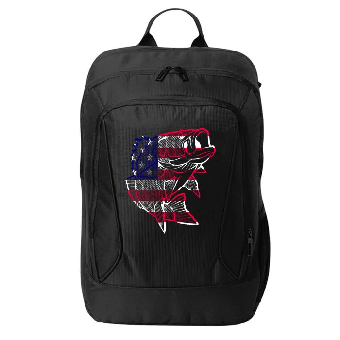 Transparent USA Fish Flag City Backpack