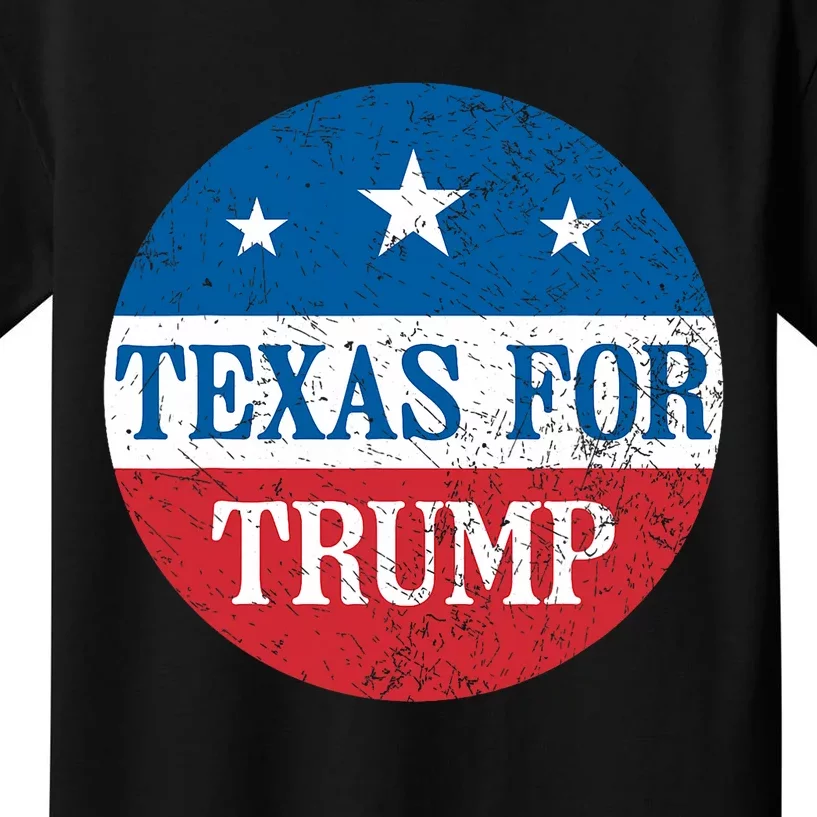 Texas Usa Flag Vote For Donald Pro Trump Republican Kids T-Shirt