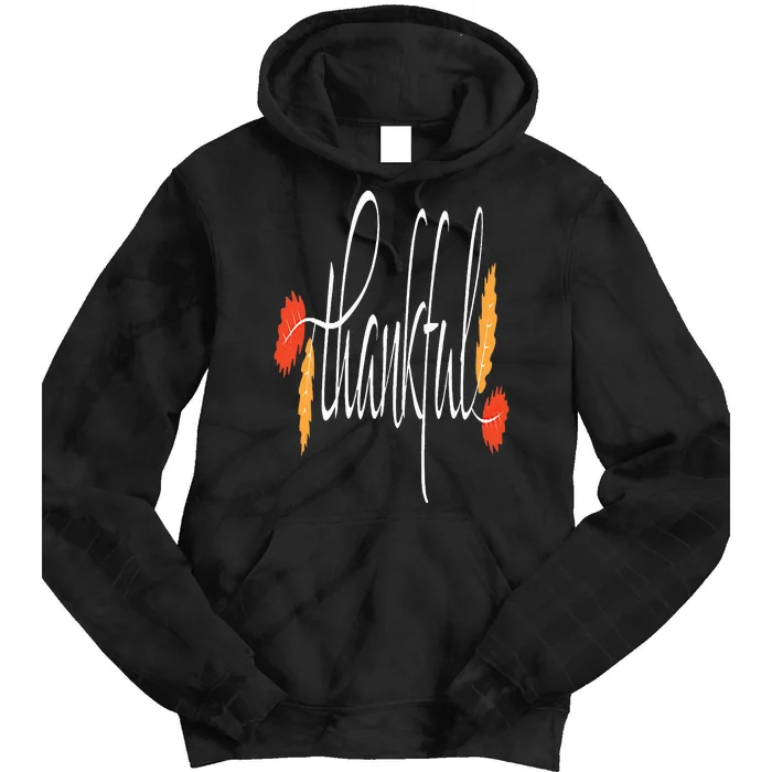 Thankful Unique Fall Thanksgiving Tie Dye Hoodie