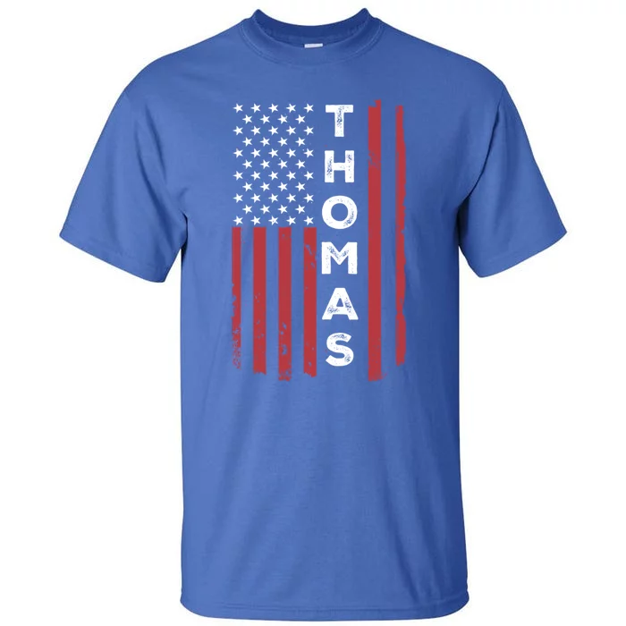 Thomas Usa Flag American Flag Patriotic Gift Tall T-Shirt