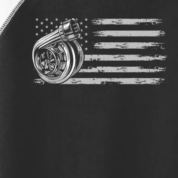 Turbo Us Flag Tuner Car Guy Car Enthusiast Racing Drifting Toddler Fine Jersey T-Shirt