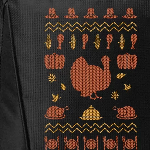 Thanksgiving Ugly Gift City Backpack