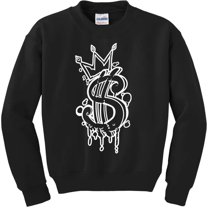 Trendy Urban Graffiti, Streetwear Aesthetic Graphic Kids Sweatshirt