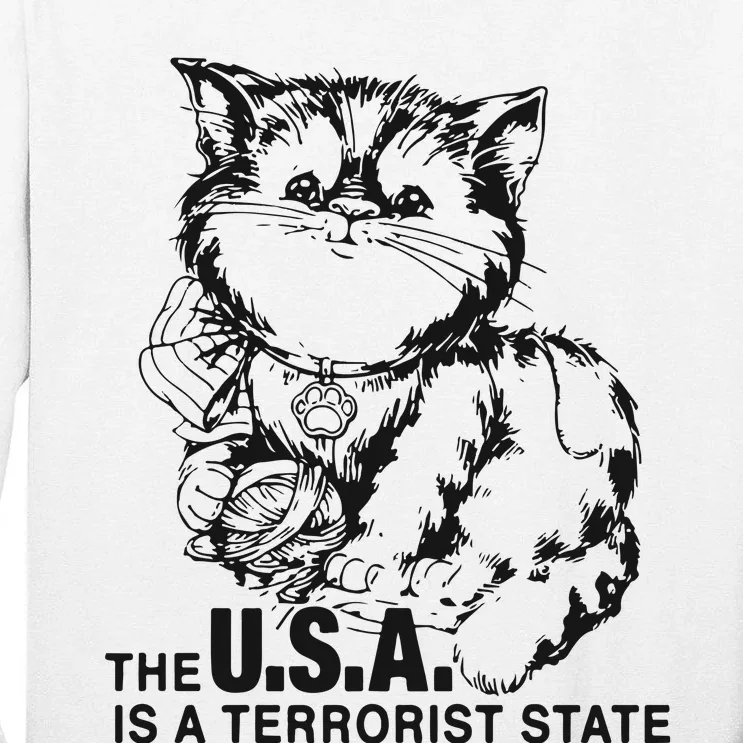 The Usa Is A Terrorist State Tall Long Sleeve T-Shirt