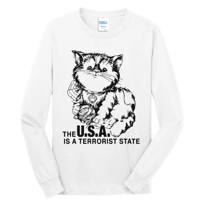 The Usa Is A Terrorist State Tall Long Sleeve T-Shirt